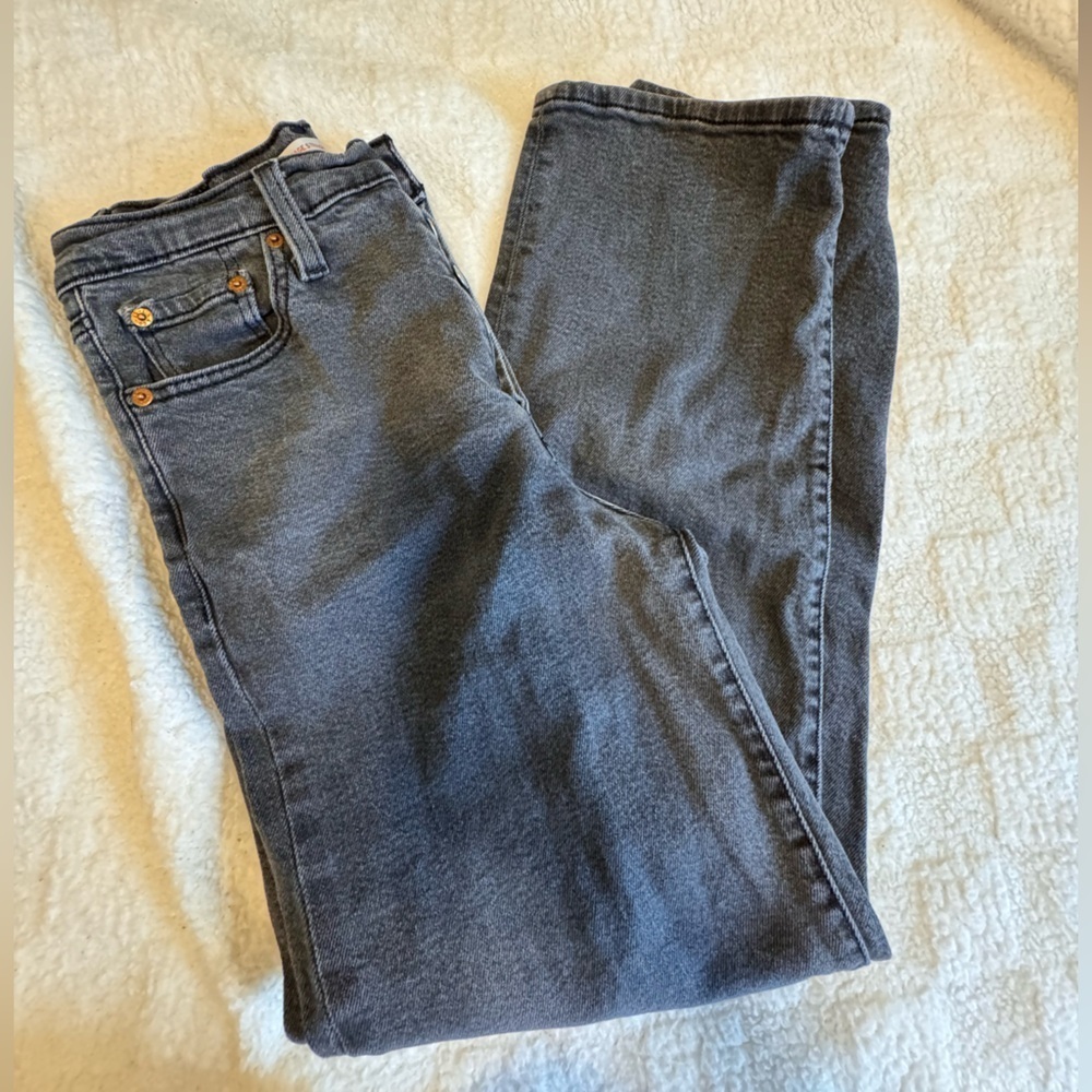 Signature by Levi Strauss Dark Gray Straight Leg Jeans